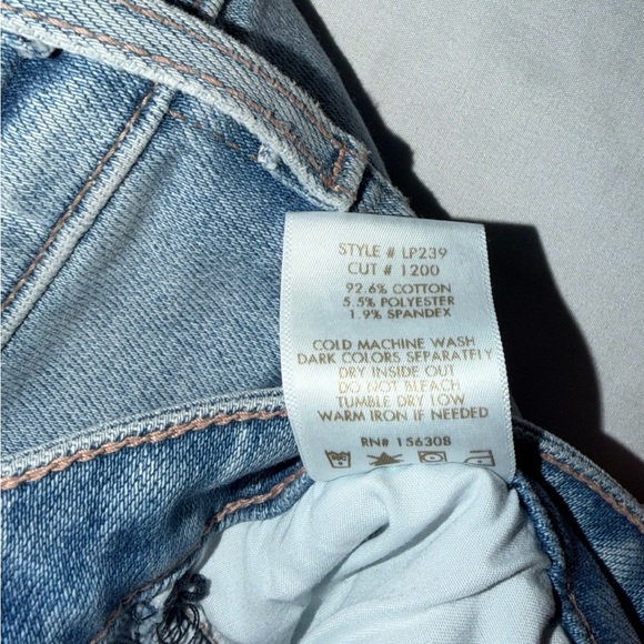 L.T.J Letter To Juliet Bambino Jeans Size 24 Light Wash Flare Stretch Denim - Picture 8 of 8